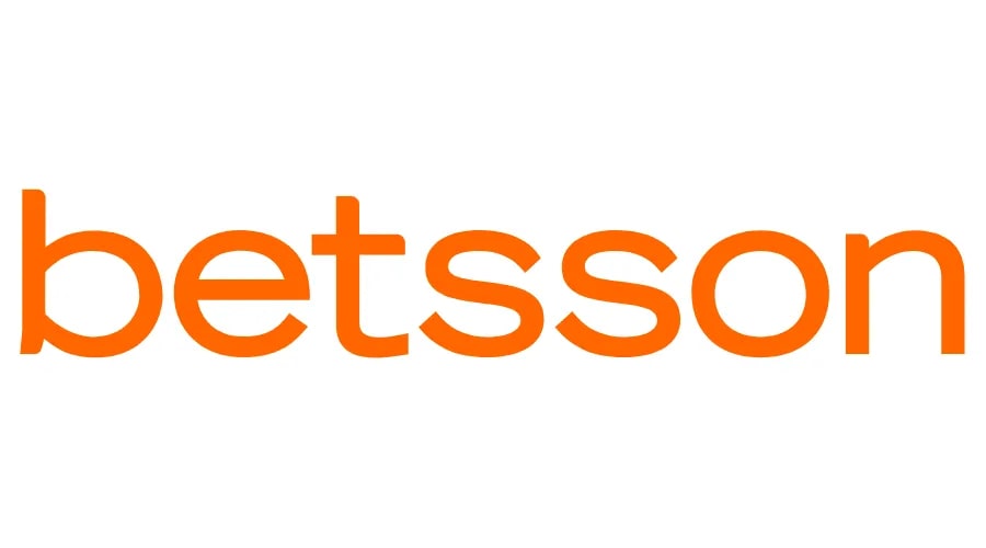 The logo for "betsson" online betting company. The word "betsson" is written in lowercase orange letters against a white background.