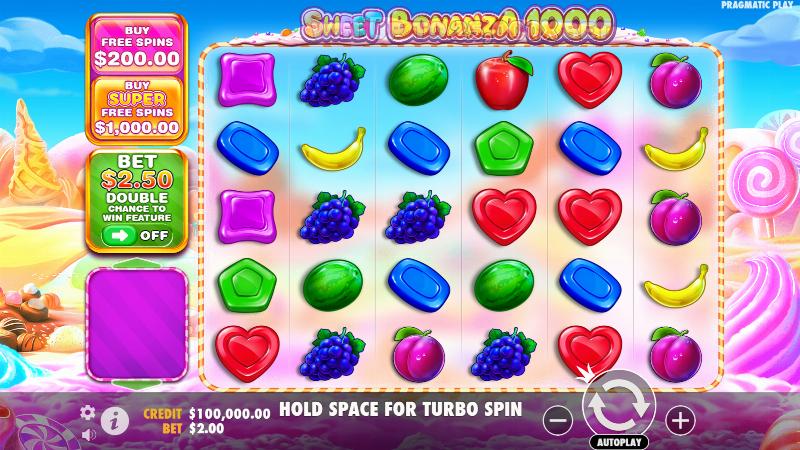Sweet Bonanza slot interface