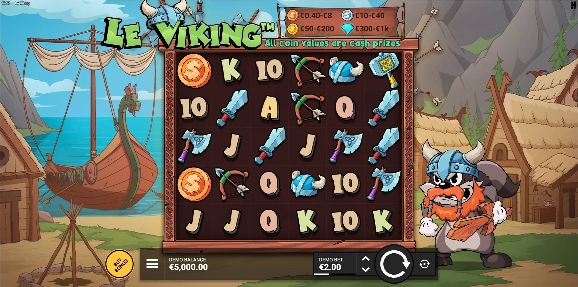 Le Viking slot interface