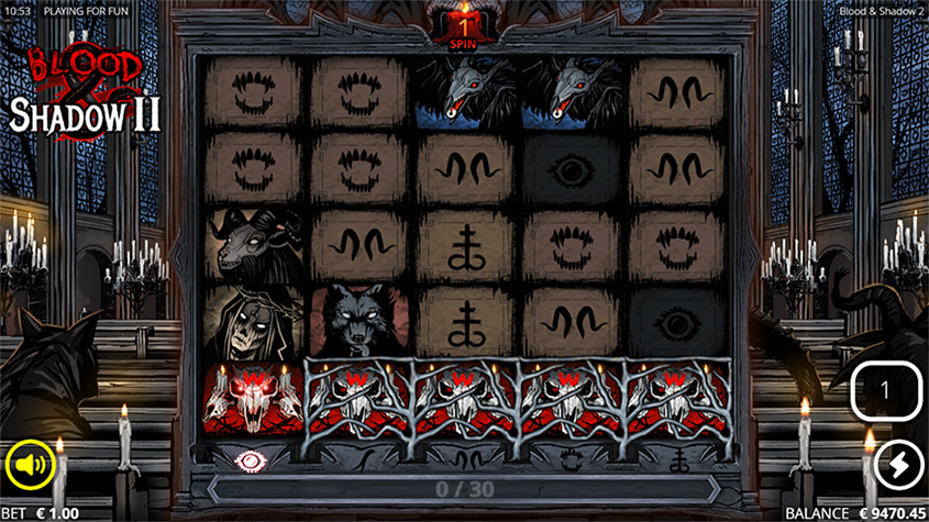 Blood & Shadow II slot interface