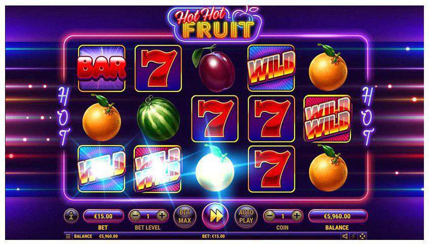 Hot Hot Fruit slot interface